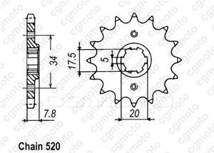 Honda nsr 125 chain and sprockets #7